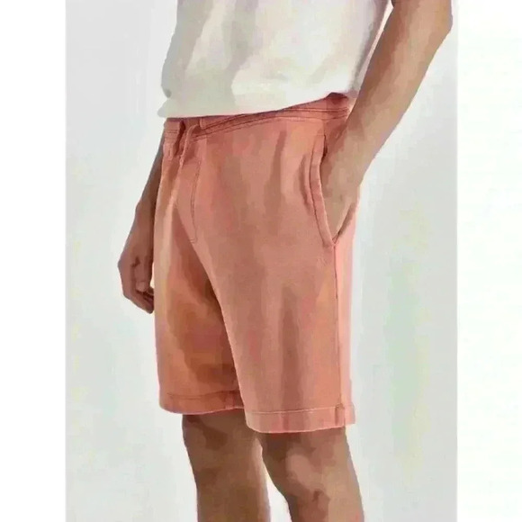NEW WAX LONDON sweat shorts in rust size medium NWT men’s - Picture 2 of 6